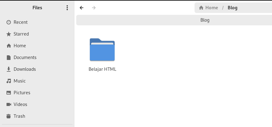 buat folder html