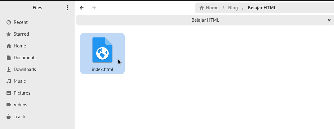 buka file html