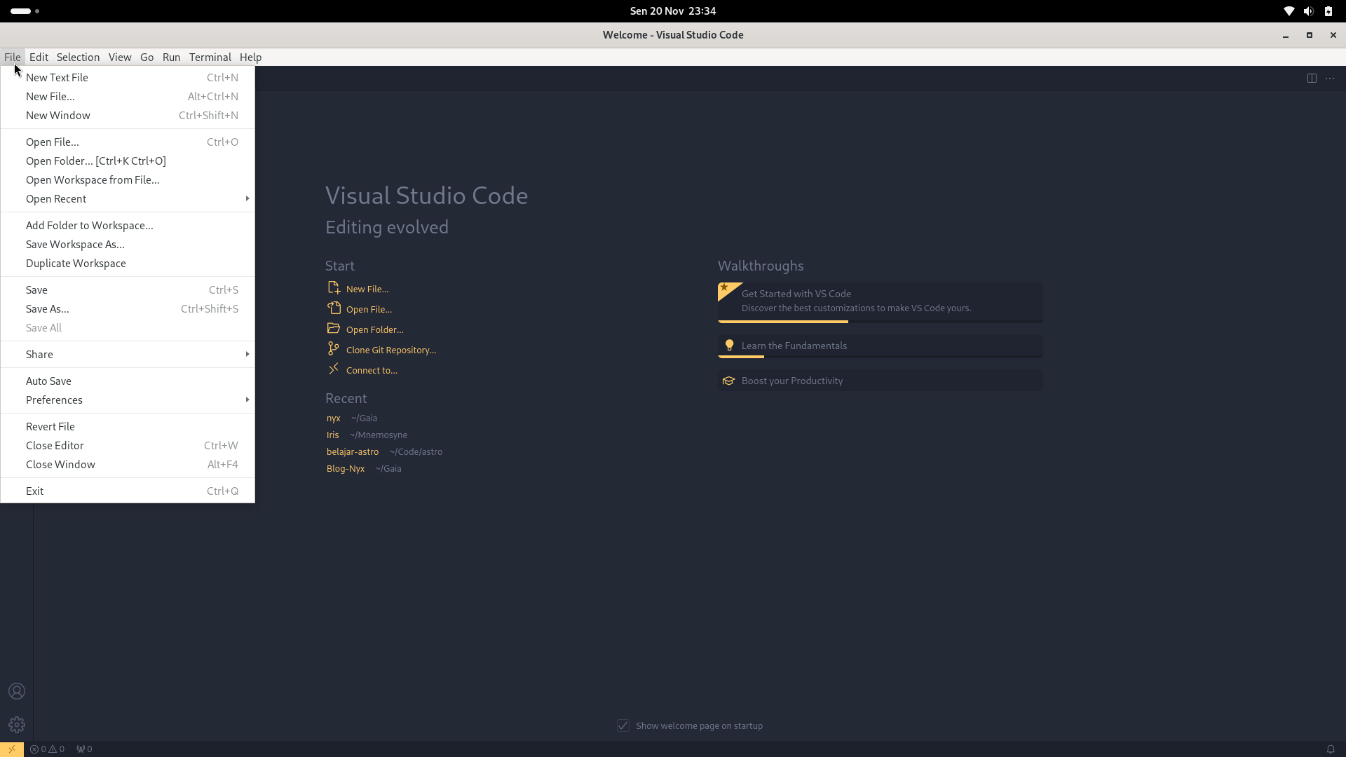 vscode klik file